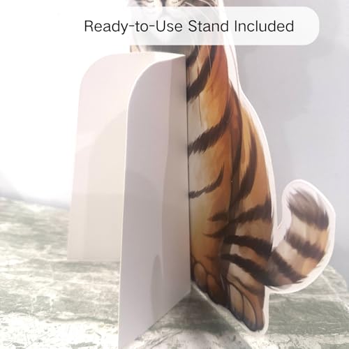 Large Safari Cutouts with Stand, 12inch Safari Birthday Decorations, Jungle Party Decorations, Zoo Animal Birthday Party Supplies Cardboard Cutout Prop | 9PCS Stand Up Prop