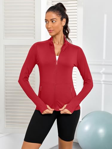 Image of VUTRU Women's Workout Yoga Jacket Full Zip Running Track Jacket