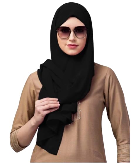 Envius Georgatte Design Plain Scarf And STOLE/Dupatta.-picture-47