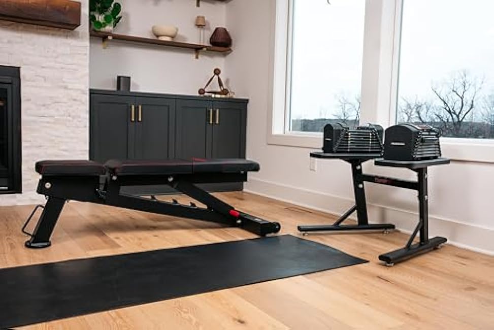 PowerBlock PowerMax Stand ¨C Dumbbell Rack & Weight Rack, Use with Weights up to 90 Pounds, Durable Steel Construction, Home Gym Strength Training, Innovative Workout Equipment