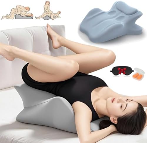 Couples Pillow for Intimacy, 27 Degree Sweet Spot Design, Fast Rebound Memory Foam for Cuddling, Reduces Physical Strain, Ideal for All Postures, Perfect for Romantic Nights, Body Positioner