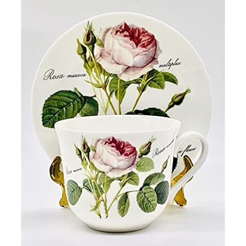 Roy Kirkham Redoute Rose Breakfast Cup and Saucer Cover