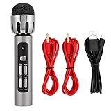 Micrófono Micrófono de Mano con Tarjeta de Sonido de sintonización incorporada para teléfono móvil de PC