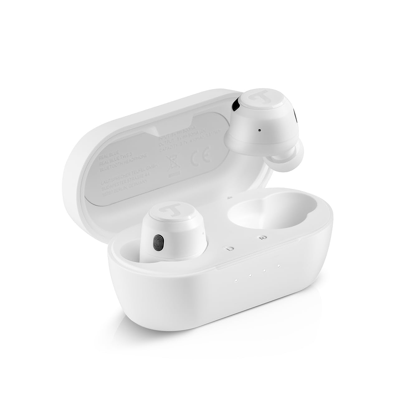 Teufel Real Blue TWS 3 True Wireless Earbuds - Auriculares in-ear con Bluetooth con cancelación de ruido ANC, batería de 37 horas, carga inalámbrica, IPX4, control táctil, 6 micrófonos para llamadas