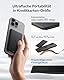 Baseus Magsafe Power Bank Ultra Slim, Ultraleichte Magnetische Powerbank für iPhone 16/15/14, Mini Wireless 5000mAh Power Bank USB-C PD 20W, Externe Batterie mit LED-Display, Schwarz