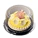 STOBAZA 20PCS 8 Inch Cake Container with Clear Lid Plastic Cake Carrier Cake Holder for Transport, Storing, Displaying Cakes