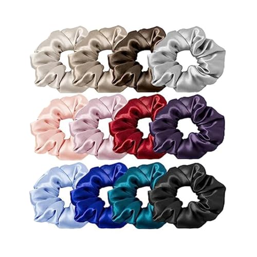 Image of GITGRNTH Soft Cotton Hair Ties for Women - No Damage Elastic Hair Bands - Durable Rubber Band for Women - Ideal Ponytail Holders - Comfortable Hair Accessories - Gentle on All Hair Types - Perfect for Thick and Thin Hair - Scrunches for Women - Kids Hair Rubber Band