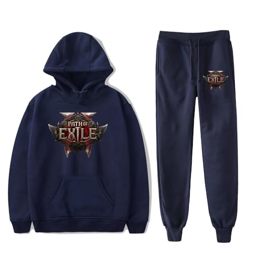New Game Path of Exile 2 Fall Suit Hoodies Sportswear Hooded Ankle Banded Pant Two Piece Set