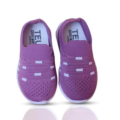 TrendStation:- Kids Knit Slip-on Walking Shoes, Attractive Colour's, Breathable Mesh, Lightweight Trendy Shoes3