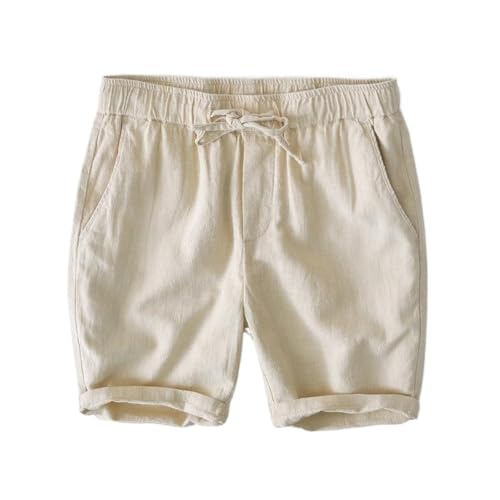 Short en lin homme de qualité supérieure coupe ample en coton noble