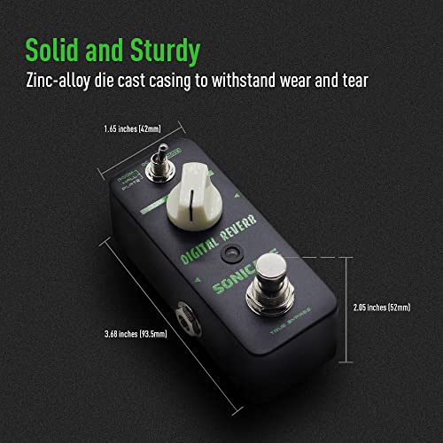 Image of SONICAKE Reverb Guitar Pedal 3 Modes Room Hall Plate Guitar Effects Pedal Digital Reverb True Bypass