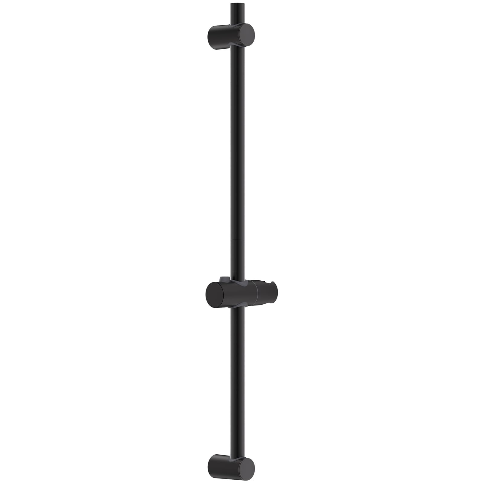 Auralum Duschstange 70cm, Edelstahl Brausestange mit Duschhalterung, Höhenverstellbare und um 360° drehbare Duschkopfhalterung, Duschstange Schwarz, Keine zweite Bohrung erforderlich