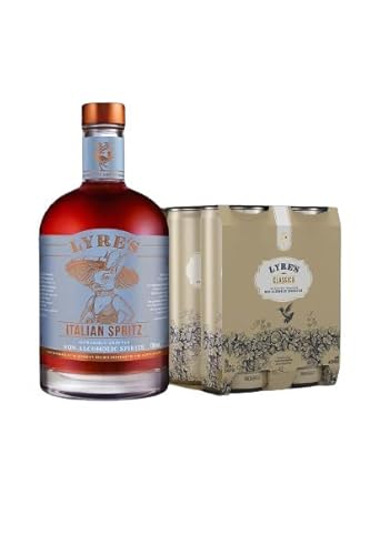 Lyre's Amalfi Spritz Conjunto sin alcohol (paquete de 2), Italian Spritz (estilo Spritz) y cóctel premezclado Classico (Estilo Vino), 700 ml x 1 + 250 ml x 4 Cover
