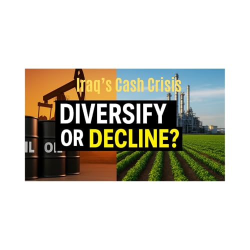 『Cash Crisis & Diversification: Iraq’s Economic Crossroads』のカバーアート