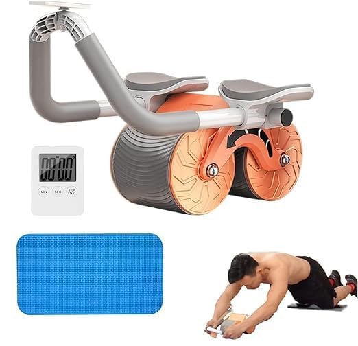Ab roller Wheel Automatic Rebound 2 In 1 For Abs Workout, Abdominal Fitness Wheel For Men Women, Dynamic Core Trainer Plank Exercise Wheels For Home Gym Fitness-picture-28