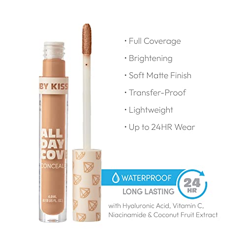 Ruby Kisses All Day Concealer Lightweight Full Coverage Multi-Use Concealer 0.13 Fl Oz (Classic Tan) #TOP1