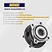 KUSATEC 513303 2pcs Front Wheel Bearing and Hub Assembly Compatible with 2008-2014 Subaru Forester Impreza 2013-2014 XV Crosstrek 2005-2014 Subaru Outback Legacy, 5 Lug Bolts w/ABS