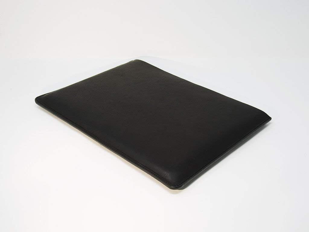 Dublin Black Horween Leather MacBook Case, MacBook Sleeve