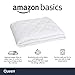 Amazon Basics Hypoallergenic Quilted Plush and Breathable Mattress Topper Pad, 18 Inches Deep, Queen, White
