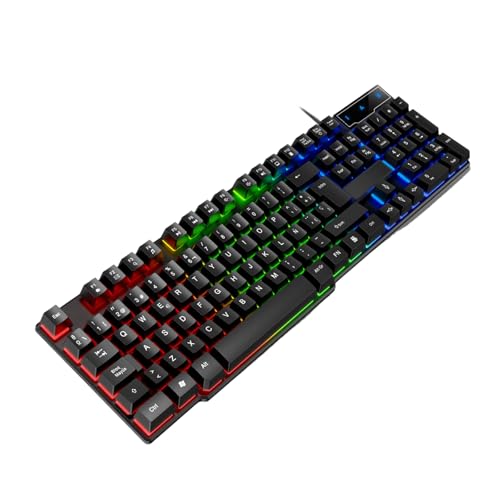 104Key USB �R�[�h �L�[�{�[�h RGB �Ɩ� �t���[�e�B���O �X�v���b�V���ی� ���ׂẴR���s���[�^ ���[�U�[�����̋@�B�I�Ȋ��G USB �L�[�{�[�h