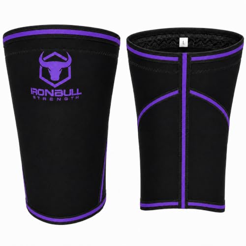 Iron Bull Strength Knee Sleeves 7mm 1 Pair - Compression Brace & Knee Sleeve For Weightlifting Powerlifting & Cross Training - Knee Support for Squats - Men & Women product thumbnail 14