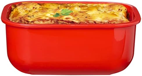 Sistema Rectangle Microwave Container | 525 ml | BPA-Free | Red/Clear