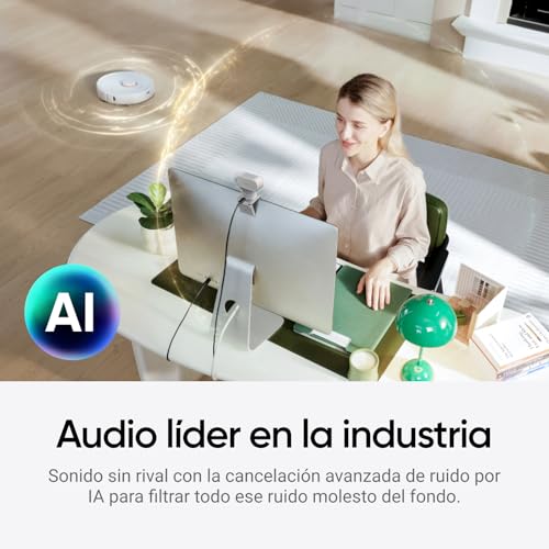 Insta360 Link 2 Blanco ártico - Webcam 4K PTZ PC/Mac, Sensor 1/2", Seguimiento IA, HDR, cancelación de Ruido por IA, Control por Gestos para Streaming, videollamadas, Gaming, Funciona con Zoom, Teams - imagen 3