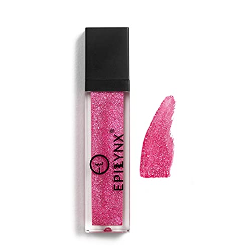 EPILYNX Vegan Glitter & Matte Liquid Lip Gloss - Moisturizing Formula for Hydration & Long Lasting Wear - Cruelty Free, Paraben Free, Gluten Free - Sweet Tooth Fuchsia Pink by Dr. Liia