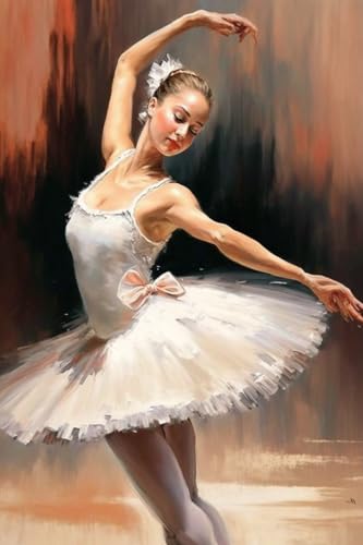 Framable 500 Piece Classic Jigsaw Puzzle - Ballet Girl Oil Painting Luxurious Wood Rounded Corner Puzzle - Beautiful Package - Home Decor - Best Gift for Adults -  Hothostl, PT-txzrjsw40-21