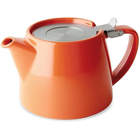 FORLIFE Carrot Stump Teapot with Infuser Cover