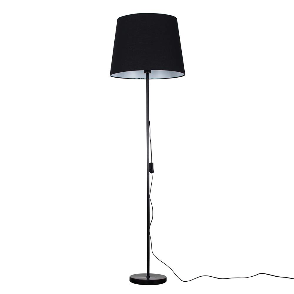Minisun Black | Modern Floor Lamp In A Metal Finish With An Extra Large Light Shade | Floor Lamps & Torchieres, Home Décor, Improvement & Lifestyle Essential