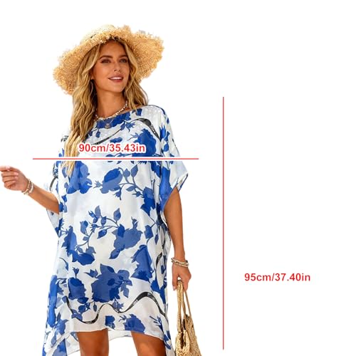 Parte superior de protección solar holgada estilo blusa de playa 3