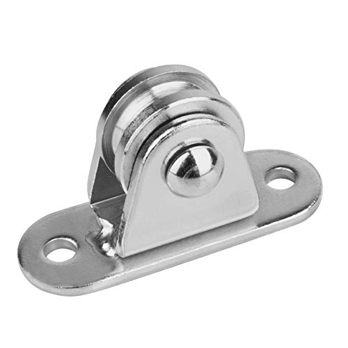 GBGS 8 Pack Pulley Block Carbon Steel Pulley Roller Duplex Bearing Silent Detachable, Heavy Duty 220 lb, Wheel Diameter 1\'\' for Material Handling and Moving