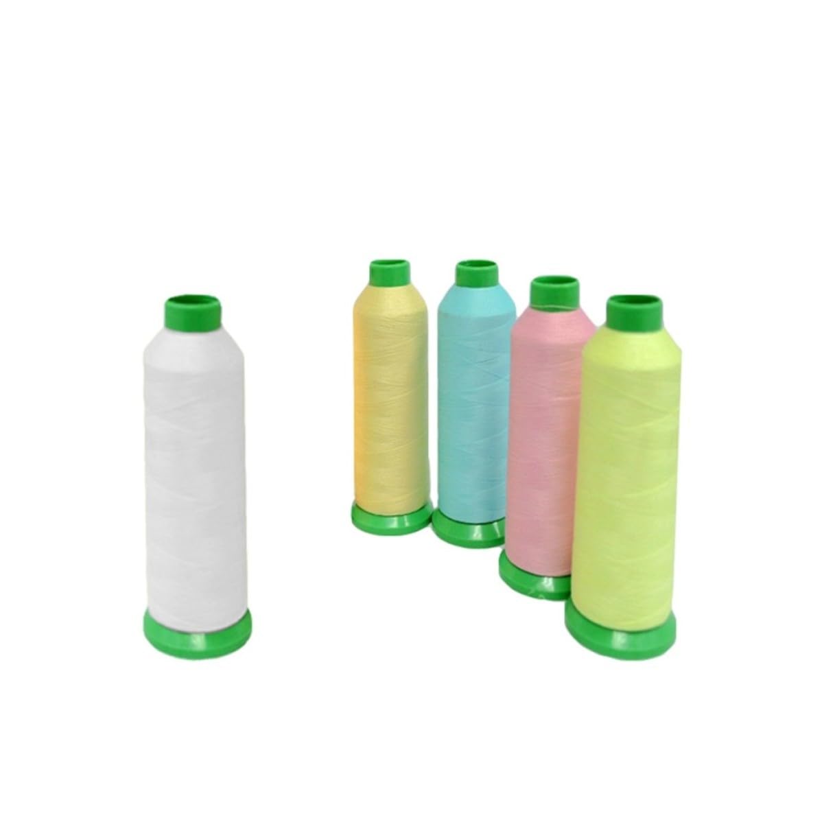 TIDTALEO Coser y Bordar a Mano Luminosos de Poliéster 5 Hilos Suaves y Brillantes Oscuridad Color Aleatorio Ideales para Punto de Cruz y Tejido Manual