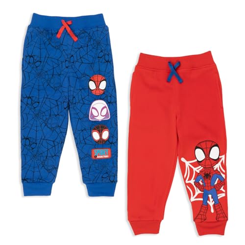 Marvel Spidey and His Amazing Friends Toddler/Little Boys Fleece 2 Pack Pants