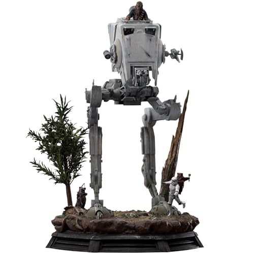 Iron Studios Statue Demi Art Skala 1/20 AT-ST and Chewbacca Star Wars 53 cm