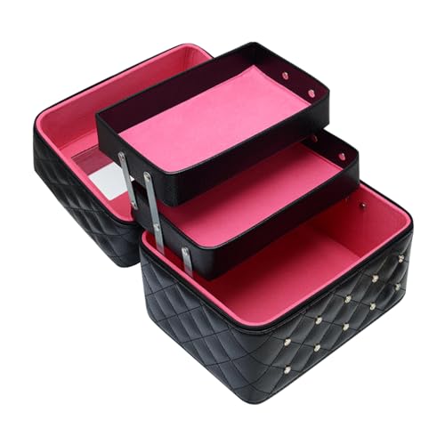 Mallette de maquillage 3 niveaux pour organiser vos pinceaux et fards