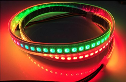 1M 144 Pixel/Leds APA102 Impermeabile IP67 Nero