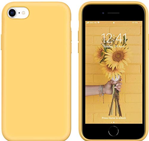 M Cart Liquid Silicone Slim Back Cover Case for Compatible for iPhone 7/ iPhone 8 (Dark Yellow) (B07DG2Z4RV) Amazon Price History, Amazon Price Tracker