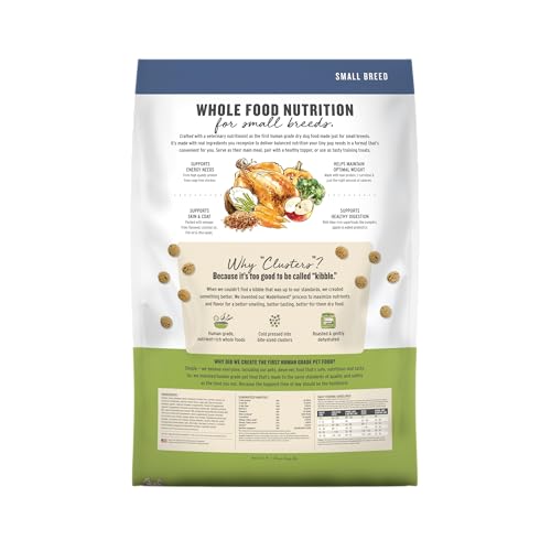 Image of The Honest Kitchen Grain Free Chicken & Superfoods Whole Food Clusters, Human Grade Dry Dog Food for Small Breeds, Vet-Crafted Nutrition Support for Skin, Coat, Digestion & Overall Wellness, 10 lb Bag