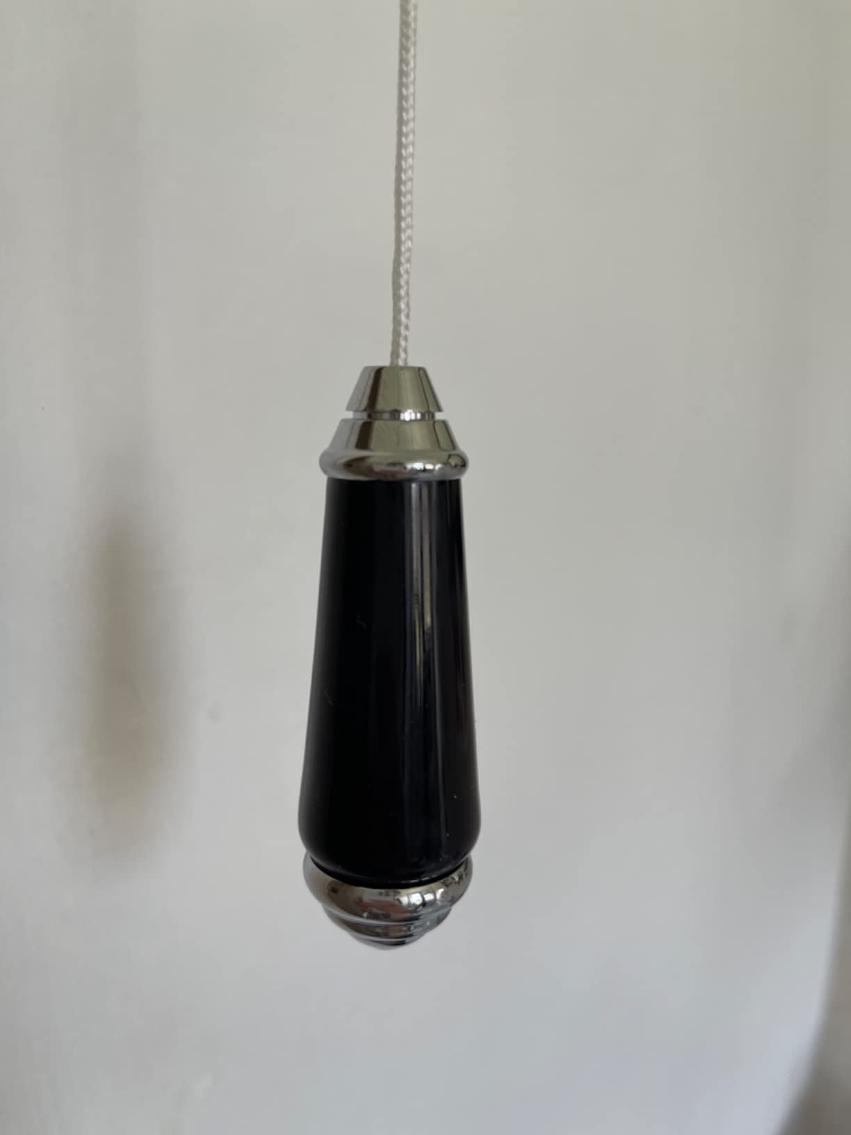 Traditional Black Ceramic Porcelain Bathroom Light Switch Pull Cord ...