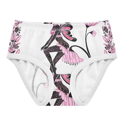 Fairy Butterfly Flower Pink Panties for Girl Girls Underwear Toddler Cotton Cartoon Underpants Briefs 2t