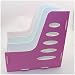 Produktbild Flacher Aktenschrank Ablagesystem 3 Schublade A4 Datei Data Storage Storage Rack Briefkorb 24X30X20cm (Color : Pink)