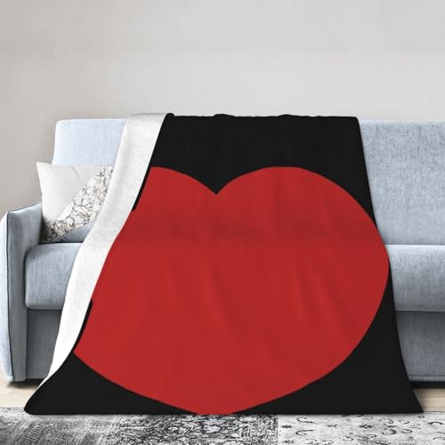 ZHBVNCP I Love Coke Premium Flannel Blanket - Lightweight Throw for Bed & Sofa, Double-Sided Geometric Print60 X50