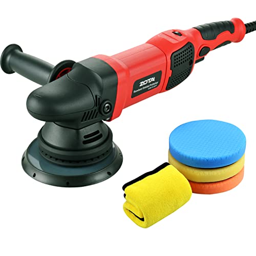 ZOTA Car Polisher, 21mm Long-Throw Orbital Polisher, 6.5" Dual Action Polisher 900w Buffer for Car Detailing with Variable Speed Soft Start-RP15021