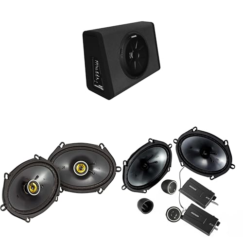 Kicker 11PT250 Powered Sub Enclosure & 46CSS684 6x8 Component, 46CSC684 6x8 Bundle