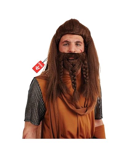 Costume viking homme et fausse barbe pour animer une soirée à thème historique