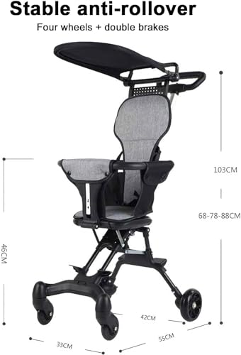 Image of Baby-Stroller-Travel-Light-Stroller, Portable Compact Stroller,Toddler Stroller for Removable,Travel Stroller for Airplane,Mini Umbrella Stroller Lightweight,only 6 lbs,Weight Capacity 55 lbs
