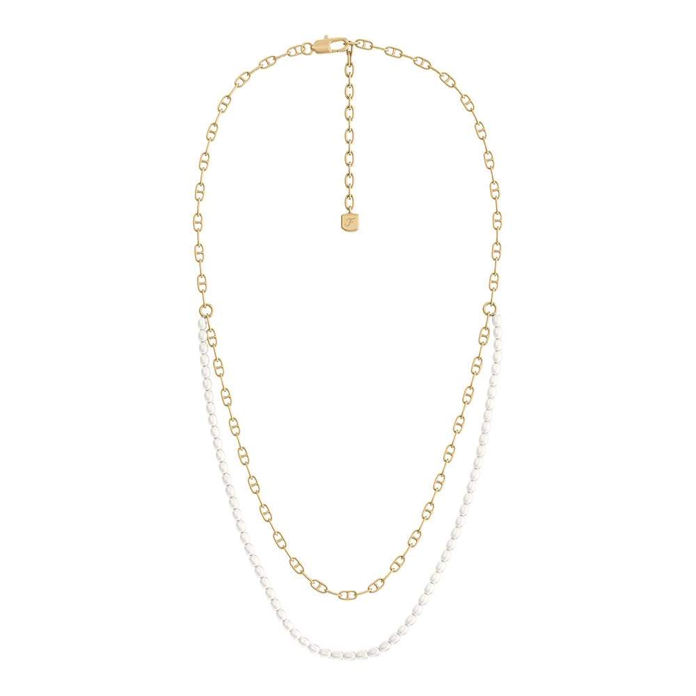 Fossil Women's Heritage Stainless Steel Chain Necklace