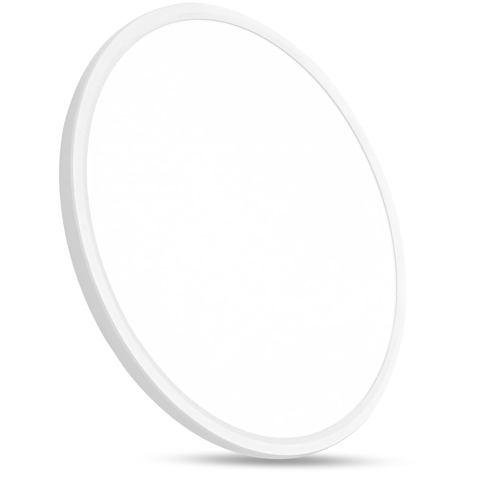 24 Inch Led Ceiling Light Flush Mount, 50W, 5480LM, 3000K/4000K/6000K CCT Selectable Super Slim White LED Ceiling Light, Close to Ceiling Round Flat Panel Light for Hallway, Bedroom, Kitchen, ect